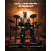 imageDonner Electric Drum Set DED300 Pro Electronic Drum Kit Adult Professional Full Size 6Drum ampamp 3Cymbal Setup 12 SingleZone Hihat with Stand 1100 Professional Tones Gifts for Men Him Teens