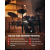 imageDonner Electric Drum Set DED300 Pro Electronic Drum Kit Adult Professional Full Size 6Drum ampamp 3Cymbal Setup 12 SingleZone Hihat with Stand 1100 Professional Tones Gifts for Men Him Teens