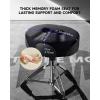 imageDonner Saddle Drum Throne Drum Stool with Thickened Memory Foam Ergonomic Seat Height Adjustable Drum Seat Double Braced Drum Chair AntiSlip Drummer Stool for Adults and Teenagers