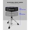 imageDonner Saddle Drum Throne Drum Stool with Thickened Memory Foam Ergonomic Seat Height Adjustable Drum Seat Double Braced Drum Chair AntiSlip Drummer Stool for Adults and Teenagers