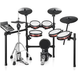 imageDonner Electric Drum Set DED300 Pro Electronic Drum Kit Adult Professional Full Size 6Drum ampamp 3Cymbal Setup 12 SingleZone Hihat with Stand 1100 Professional Tones Gifts for Men Him Teens