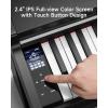 imageDonner DDP200 Pro Digital Piano 88 Key Graded Weighted Keyboard with 24 IPS Screen Cover Record Wireless Connection 100 Sounds 256 Polyphony Full Size Weighted Piano Keyboard BlackBlack