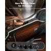 imageDonner HUSHI EVO2 Acoustic Electric Travel Guitar  Portable Headless Quiet Practice Guitar UltraLight Mahogany Body with Builtin Tuner Detachable Stands amp Headphone Jack  SunburstSunburst