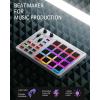 imageDonner MIDI Pad Beat Maker Machine Professional Drum Machine with 16 Beat Pads 2 Assignable Fader amp Knobs and Music Production Software USB MIDI Controller with 40 Courses STARRYPAD WhiteDPD16 White