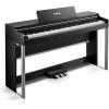 imageDonner DDP200 Pro Digital Piano 88 Key Graded Weighted Keyboard with 24 IPS Screen Cover Record Wireless Connection 100 Sounds 256 Polyphony Full Size Weighted Piano Keyboard BlackBlack