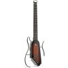 imageDonner HUSHI EVO2 Acoustic Electric Travel Guitar  Portable Headless Quiet Practice Guitar UltraLight Mahogany Body with Builtin Tuner Detachable Stands amp Headphone Jack  SunburstSunburst