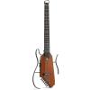 imageDonner HUSHI EVO2 Acoustic Electric Travel Guitar  Portable Headless Quiet Practice Guitar UltraLight Mahogany Body with Builtin Tuner Detachable Stands amp Headphone Jack  SunburstNatural