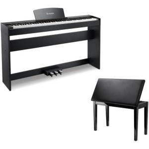 imageDonner DDP50 Weighted Digital PianoDonner Duet Piano Bench with Storage