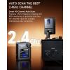 imageDonner Wireless in Ear Monitor System Stereo IEM System with Transmitter Beltpack Color Screen Receiver 24G IEM Wireless for Band Rehearsal Live Performance Studio CV3