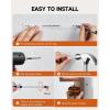 imageDonner Guitar Wall Mount Shelf with 3 Hooks and Pick Holder Wood Guitar Hanger Rack for Acoustic Electric Bass Ukulele Banjo Violin