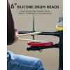imageDonner DED70SE Electric Drum Set Electronic Drums with 4 Quiet Silicone Pads 9 Cymbals 150 Sounds and 15 Kits USB MIDI TypeC Charging Port Throne Headphones Sticks Melodics LessonsPolychromatic