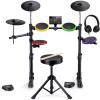imageDonner DED70SE Electric Drum Set Electronic Drums with 4 Quiet Silicone Pads 9 Cymbals 150 Sounds and 15 Kits USB MIDI TypeC Charging Port Throne Headphones Sticks Melodics LessonsPolychromatic