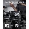 imageDonner Beat Electronic Drum Set with Quiet Mesh Pads and Donner Heavy Duty Drum Throne Widened Motorcycle Style Drum Stool with Upgraded Materials