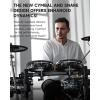 imageDonner Beat Max Electronic Drum Set Electric Drum Kit with 12 Quiet Mesh Drum Pads 14 Cymbals wChoke 100 Kits and 1100 Sounds Sticks USB MIDI DONNER PLAY app 5 Pads 4Cymbals