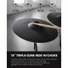 imageDonner Beat Max Electronic Drum Set Electric Drum Kit with 12 Quiet Mesh Drum Pads 14 Cymbals wChoke 100 Kits and 1100 Sounds Sticks USB MIDI DONNER PLAY app 5 Pads 4Cymbals