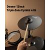 imageDonner Cymbal Bag Mute Cymbal for Electronic Drum Set 13inch