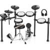 imageDonner DED200 Electric Drum Kit And Motorcycle Style Drum Throne with Backrest