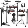 imageDonner DED200 MAX Electronic Drum Set with Industry Standard Mesh Heads and Donner Mini Electric Drum Amp 20W Wireless Protable for Home Practice