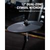 imageDonner DED200 MAX Electronic Drum Set with Industry Standard Mesh Heads bundle with Donner Heavy Duty Drum Throne Motorcycle Style Drum Seat Widened Chair with Upgraded Materials