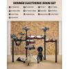 imageDonner DED2002026 Electric Drum Kit Bundle with DDA20 20W Electric Drum Amplifier Electronic Drum Set with Throne Headphone and Drumsticks Wireless Keyboard Speaker