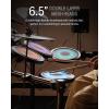 imageDonner DED70L Electronic Drum Set with LED Light Up Quiet Mesh Drum Pads amp 9 Cymbals 150 Sounds 15 Drum Kits USB MIDI TypeC Charging 2 Pedal Throne Headphones Sticks Melodics LessonsPolychromatic