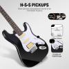imageDonner DST100B 39 Inch Electric Guitar Beginner KitCircle Looper Pedal Drum Machine