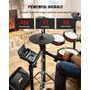 imageDonner Electric Drum Set DED200 Pro Electronic Drum Kit with Standalone HiHat DualZone 10 Inch Mesh Snare and Independent Kick Drum for Advanced Drummer 5 Pads 4 Cymbals