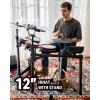 imageDonner Electric Drum Set DED200 Pro Electronic Drum Kit with Standalone HiHat DualZone 10 Inch Mesh Snare and Independent Kick Drum for Advanced Drummer 5 Pads 4 Cymbals