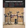 imageDonner Electric Drum Set DED200 Pro Electronic Drum Kit with Standalone HiHat DualZone 10 Inch Mesh Snare and Independent Kick Drum for Advanced Drummer 5 Pads 4 Cymbals