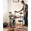 imageDonner Electric Drum Set DED200 Pro Electronic Drum Kit with Standalone HiHat DualZone 10 Inch Mesh Snare and Independent Kick Drum for Advanced Drummer 5 Pads 4 Cymbals