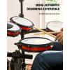 imageDonner Electronic Drum Set with Bluetooth Electric Drum Kit with Throne Headphones Drumsticks Melodics Lessons 450 Sounds E Drum with USB MIDI 5 Pads and 3 Cymbals Digital Drum DED2002026