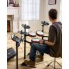 imageDonner Electronic Drum Set with Bluetooth Electric Drum Kit with Throne Headphones Drumsticks Melodics Lessons 450 Sounds E Drum with USB MIDI 5 Pads and 3 Cymbals Digital Drum DED2002026