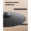 imageDonner Mute Cymbal for Electronic Drum Set 13inch Dual Zone Crash for Electric Drum Kit 2 Zone E Cymbal for Digital Drum CYB13D13inch