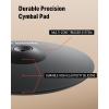 imageDonner Mute Cymbal for Electronic Drum Set 17inch TripleZone CrashRide Cymbal for Electric Drum Kit 3 Zone E Cymbal for Digital Drum CYB17T13inch