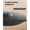 imageDonner Mute Cymbal for Electronic Drum Set 17inch TripleZone CrashRide Cymbal for Electric Drum Kit 3 Zone E Cymbal for Digital Drum CYB17T17inch