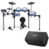 imageDonner BackBeat Electric Drum Set with HighTech 7inch Touchscreen and Donner Electric Drum AMP 80Watt Wireless Electronic Drum Amplifier Professional DDA80