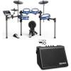 imageDonner BackBeat Electric Drum Set with HighTech 7inch Touchscreen and Donner Mini Electric Drum Amp 20W Wireless Electronic Drum Amplifier Protable for Home Practice