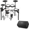 imageDonner DED200 Electric Drum Sets with Quiet Mesh Drum Pads Bundle with Donner Electric Drum AMP 80Watt Wireless Electronic Drum Amplifier Professional DDA80
