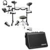 imageDonner DED200 LITE Electronic Drum Kit for Beginner with 450 Sounds and Donner Mini Electric Drum Amp 20W Wireless Electronic Drum Amplifier Keyboard Speaker DDA20 Protable for Home Practice