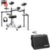 imageDonner DED70 Electric Drum Set for Beginner with 150 Sounds 4 Quiet Mesh Pads Bundle with Donner Mini Electric Drum Amp 20W Wireless Portable for Home Practice
