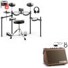 imageDonner Electric Drum Set DED70 Electronic Drum Kit for Beginner with 150 Sounds bundles with Donner Drum Amplifier 20W Wireless Electric Drum Speaker Keyboard Amp DDA20Brown