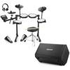 imageElectric Drums Donner DED200 LITE Electronic Drum Kit for Beginner with 450 Sounds and Donner Electric Drum AMP 80Watt Wireless Electronic Drum Amplifier Professional DDA80