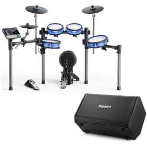 imageDonner BackBeat Electric Drum Set with HighTech 7inch Touchscreen and Donner Electric Drum AMP 80Watt Wireless Electronic Drum Amplifier Professional DDA80