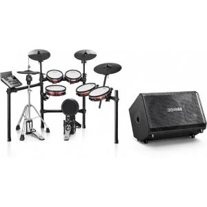 imageDonner Electric Drum Amp 200W Peak Power 1000Watt Wireless Professional amp Donner Electric Drum Set DED300 Pro Electronic Drum Kit Quiet with Triple Zone Ride