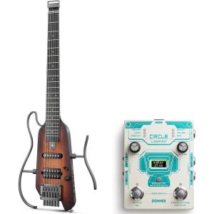 imageDonner HUSHX Electric Guitar Kit  Circle Looper Pedal Drum Machine