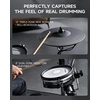 image:imageDonner Beat Electronic Drum Set with 5 Quiet Mesh Pads 3 Cymbals and Donner Drum Throne Seat DT150 Adjustable Padded Thickened Hydraulic Drum Stool with AntiSlip and Doublebraced Feet