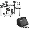 image:imageDonner DED200 Electric Drum Sets with Quiet Mesh Drum Pads Bundle with Donner Electric Drum AMP 35Watt Electronic Drum Amplifier DDA35 Keyboard Speaker with Aux in and Wireless Audio Connection