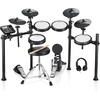 image:imageDonner DED200X Electronic Drum Set Electric Drum Kit with Quiet Mesh Drum Pads and Donner Electric Drum AMP 35Watt with Aux in and Wireless Audio Connection
