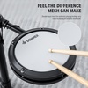 image:imageDonner DED80 Electronic Drum Set with 4 Quiet Mesh Pads 180 Sounds Throne Headphones Sticks and Melodics Lessons and Donner Electric Drum AMP 35Watt with Aux in and Wireless Audio Connection
