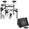 image:imageDonner DED200 Electric Drum Sets with Quiet Mesh Drum Pads Bundle with Donner Electric Drum AMP 35Watt Electronic Drum Amplifier DDA35 Keyboard Speaker with Aux in and Wireless Audio Connection
